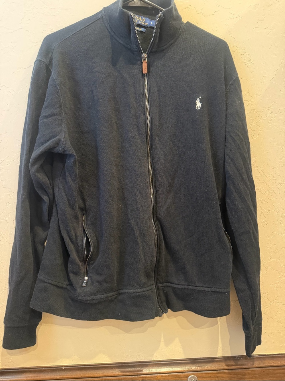 Polo by Ralph Lauren Men's black Full-Zip Sweater size large - Picture 3 of 8